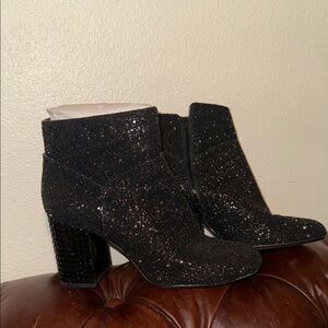 Michael Kors Black Sparkle Ankle Boots
